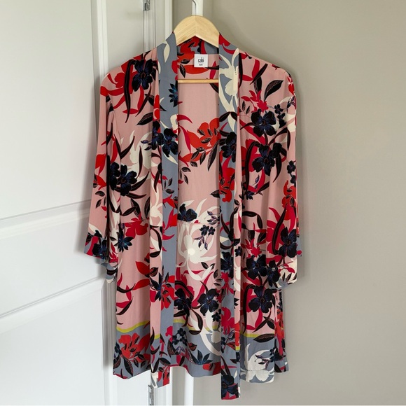 Cabi Blooming Blush Kimono Jacket - Picture 3 of 6